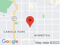 Map of [My Company Name] at 7823 Gazette Ave, Los Angeles, AL 91303-8888